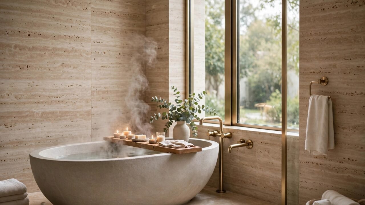 Spa-inspired luxury washroom